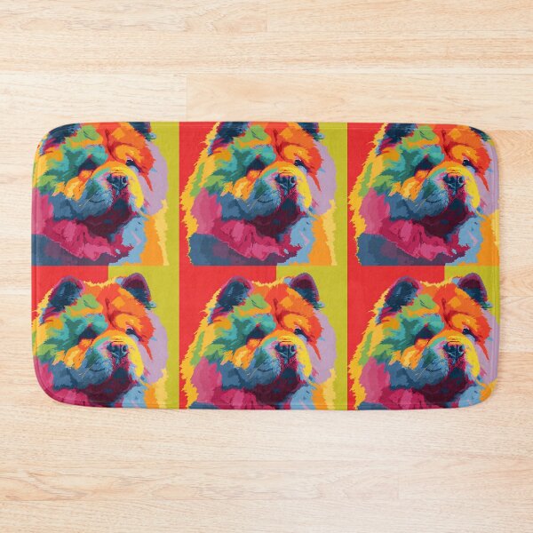 Item preview, Colorful Pop art Chow chow puppy dog designed and sold by MendaciousMina.