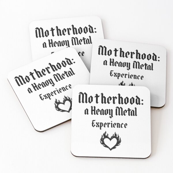 Item preview, Motherhood: A Heavy Metal Experience (Design 2 for light apparel) designed and sold by MidNiteFB.