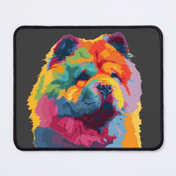 Item preview, Colorful Pop art Chow chow puppy dog designed and sold by MendaciousMina.