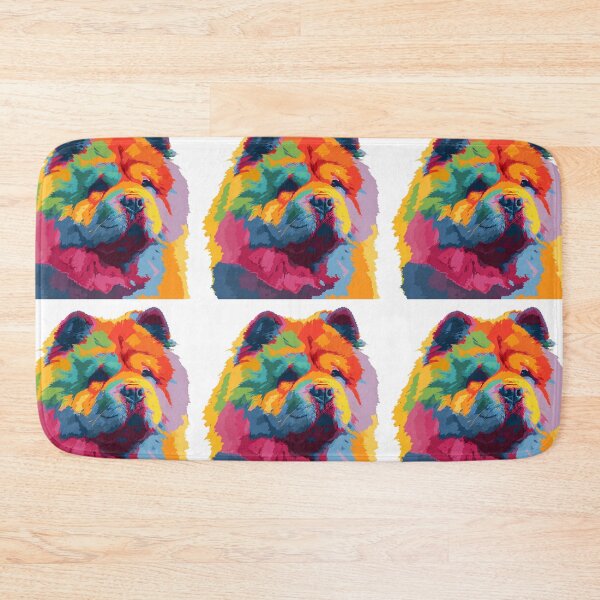 Item preview, Colorful Pop art Chow chow puppy dog designed and sold by MendaciousMina.