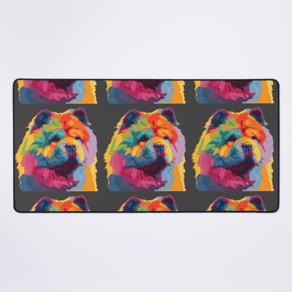 Item preview, Colorful Pop art Chow chow puppy dog designed and sold by MendaciousMina.