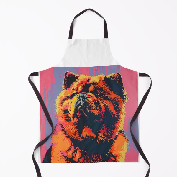 Item preview, Colorful Pop art Chow chow puppy dog designed and sold by MendaciousMina.
