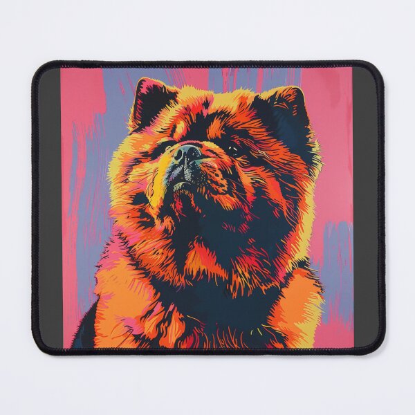 Item preview, Colorful Pop art Chow chow puppy dog designed and sold by MendaciousMina.