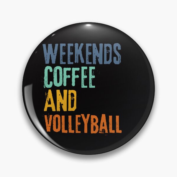 Item preview, Funny Retro Weekends Coffee and Volleyball designed and sold by WeirdlyRare.
