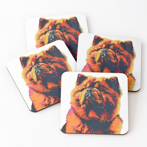Item preview, Colorful Pop art Chow chow puppy dog designed and sold by MendaciousMina.