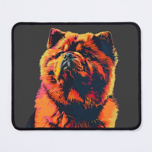 Item preview, Colorful Pop art Chow chow puppy dog designed and sold by MendaciousMina.
