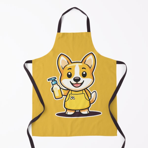 Item preview, Cleaning Corgi Puppy – Cute Funny Kawaii Dog Design designed and sold by MerlinWear.