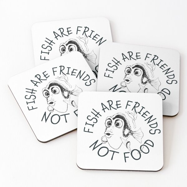 Item preview, Fish are Friends, Not FOOD designed and sold by MyBottomShelf.