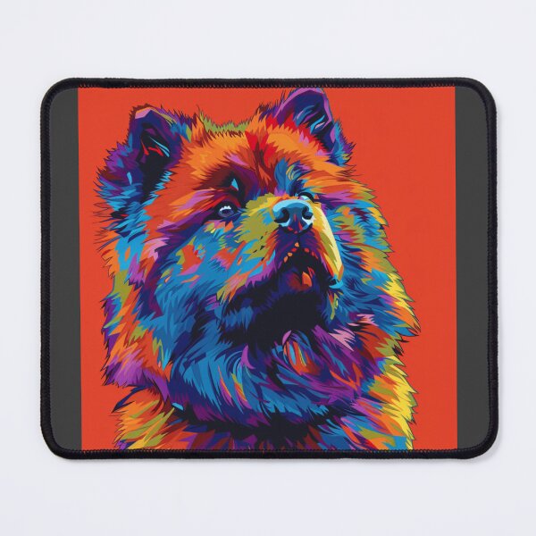 Item preview, Colorful Pop art Chow chow puppy dog designed and sold by MendaciousMina.