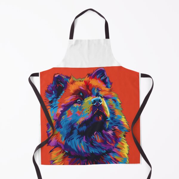 Item preview, Colorful Pop art Chow chow puppy dog designed and sold by MendaciousMina.