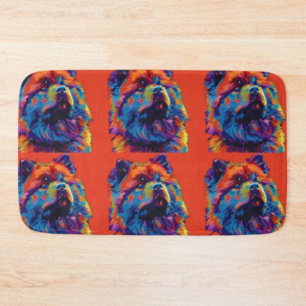 Item preview, Colorful Pop art Chow chow puppy dog designed and sold by MendaciousMina.