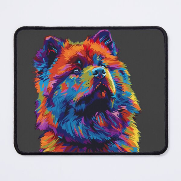Item preview, Colorful Pop art Chow chow puppy dog designed and sold by MendaciousMina.