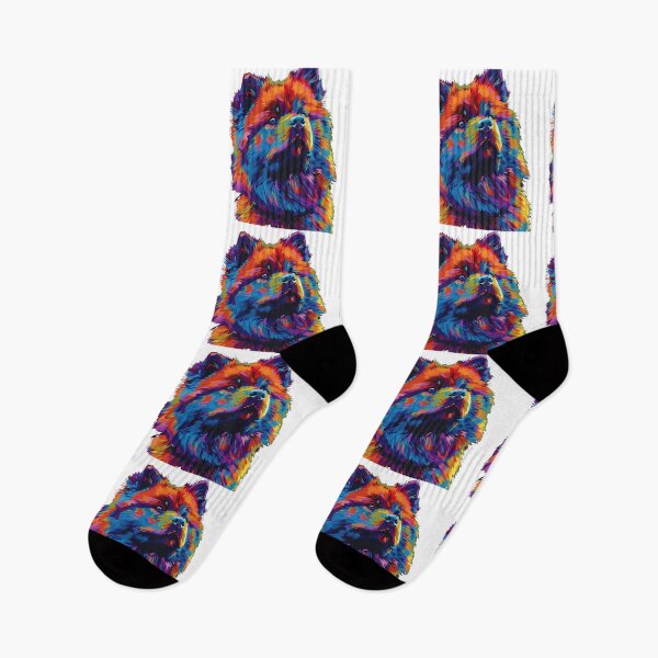 Item preview, Colorful Pop art Chow chow puppy dog designed and sold by MendaciousMina.