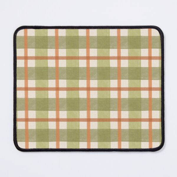Item preview, Retro cottage plaid | Olive green & terracotta designed and sold by Illustrated by Nat.