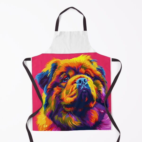 Item preview, Colorful Pop art Chow chow puppy dog designed and sold by MendaciousMina.