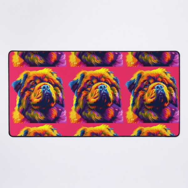 Item preview, Colorful Pop art Chow chow puppy dog designed and sold by MendaciousMina.