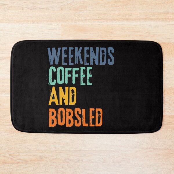 Item preview, Funny Retro Weekends Coffee and Bobsled designed and sold by WeirdlyRare.