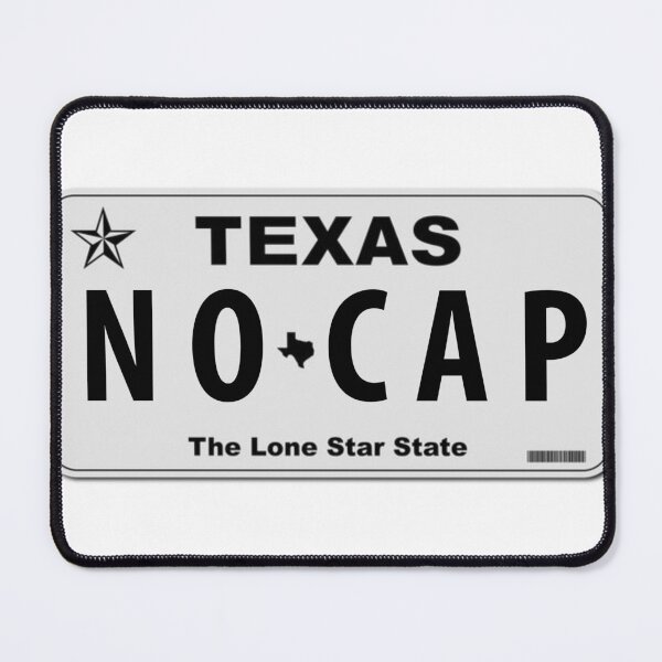 Item preview, NO CAP Texas License Plate designed and sold by coolcreativeco.