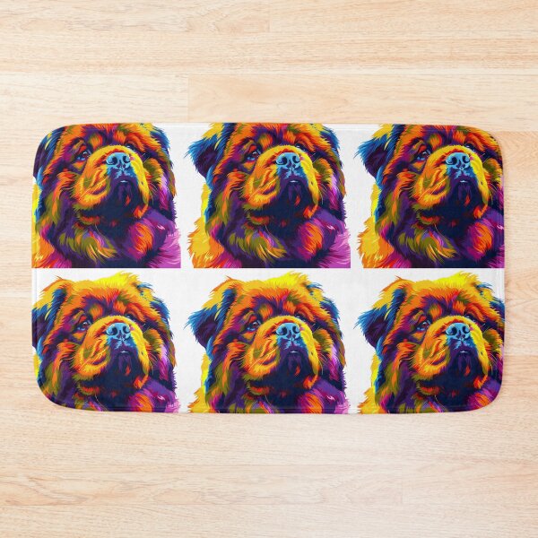 Item preview, Colorful Pop art Chow chow puppy dog designed and sold by MendaciousMina.