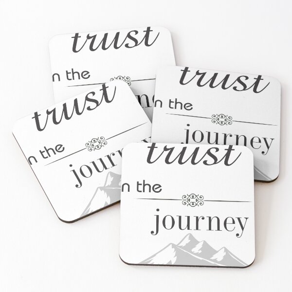Item preview, Trust in the Journey Mountain Quote Minimalist Inspirational Design designed and sold by Ned_Studio.