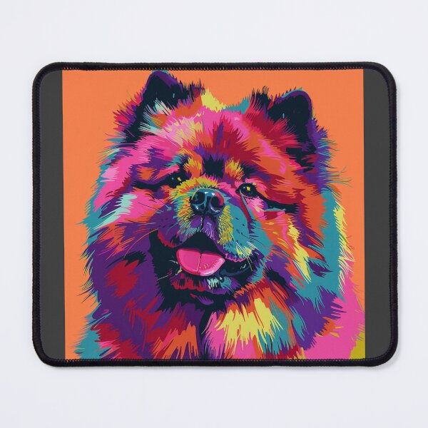 Item preview, Colorful Pop art Chow chow puppy dog designed and sold by MendaciousMina.