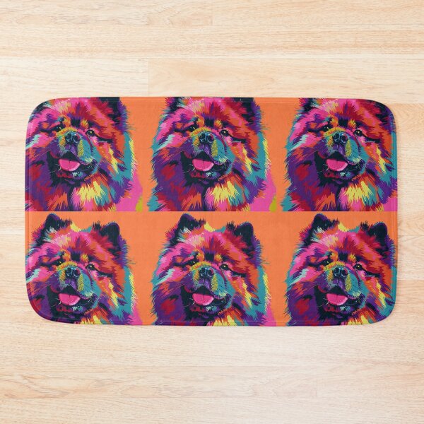 Item preview, Colorful Pop art Chow chow puppy dog designed and sold by MendaciousMina.