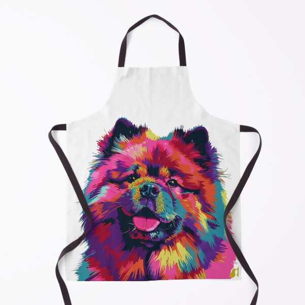 Item preview, Colorful Pop art Chow chow puppy dog designed and sold by MendaciousMina.