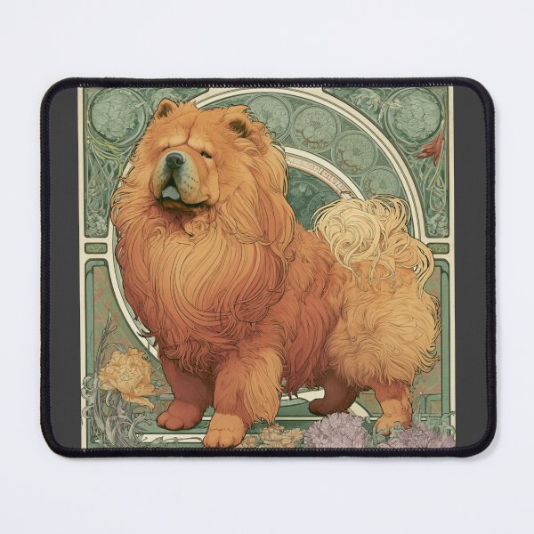 Item preview, Art nouveau Chow chow puppy dog designed and sold by MendaciousMina.