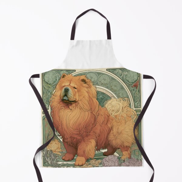 Item preview, Art nouveau Chow chow puppy dog designed and sold by MendaciousMina.