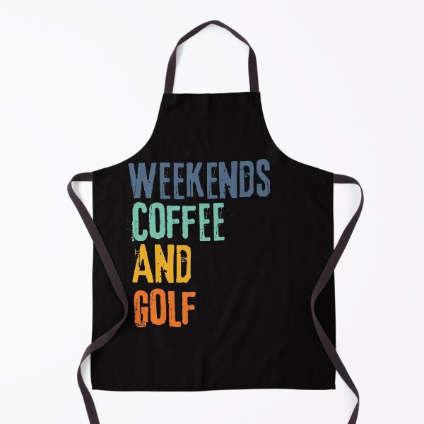 Item preview,  Funny Retro Weekends Coffee and Golf designed and sold by WeirdlyRare.