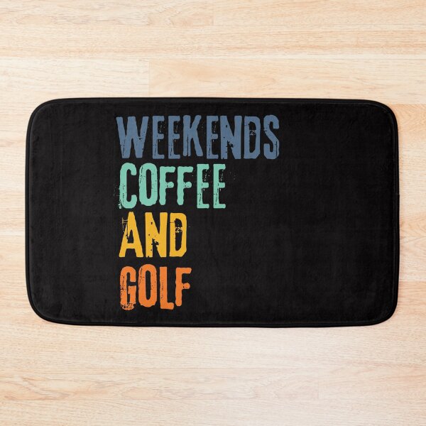 Item preview,  Funny Retro Weekends Coffee and Golf designed and sold by WeirdlyRare.