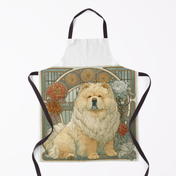 Item preview, Art nouveau Chow chow puppy dog designed and sold by MendaciousMina.