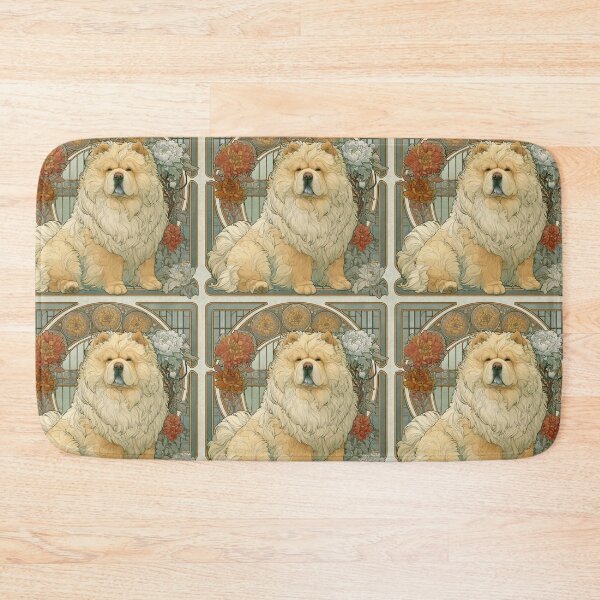 Item preview, Art nouveau Chow chow puppy dog designed and sold by MendaciousMina.