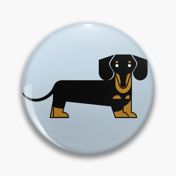 Item preview, Dachshund dog body color logo designed and sold by Konopikyu.