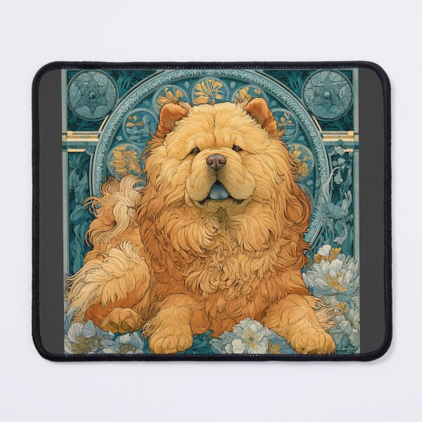 Item preview, Art nouveau Chow chow puppy dog designed and sold by MendaciousMina.