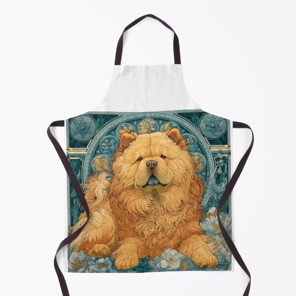 Item preview, Art nouveau Chow chow puppy dog designed and sold by MendaciousMina.