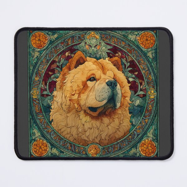 Item preview, Art nouveau Chow chow puppy dog designed and sold by MendaciousMina.