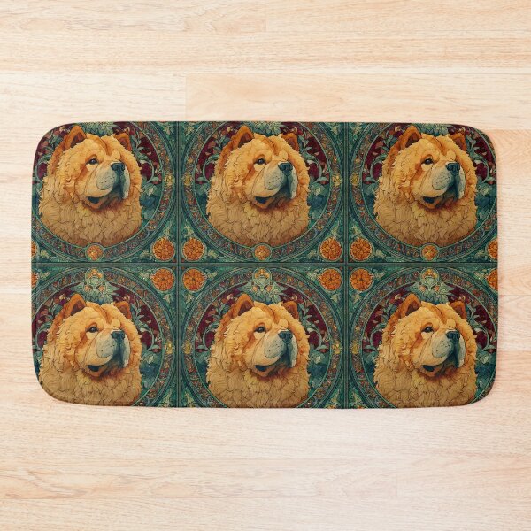 Item preview, Art nouveau Chow chow puppy dog designed and sold by MendaciousMina.
