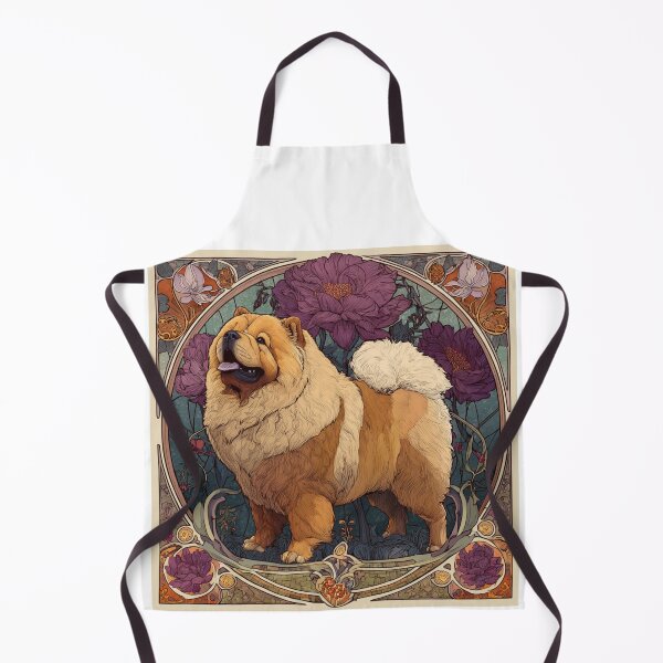 Item preview, Art nouveau Chow chow puppy dog designed and sold by MendaciousMina.
