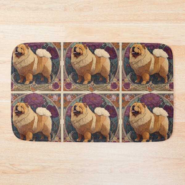 Item preview, Art nouveau Chow chow puppy dog designed and sold by MendaciousMina.