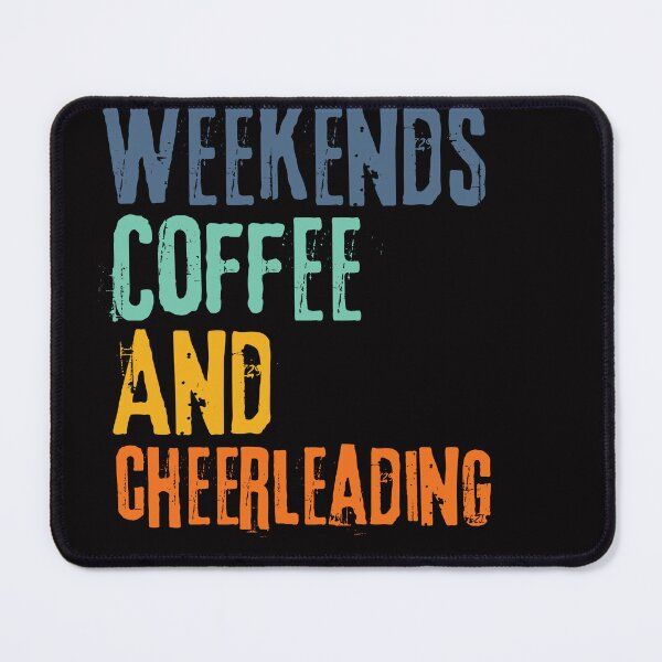 Item preview, Funny Retro Weekends Coffee and Cheerleading designed and sold by WeirdlyRare.