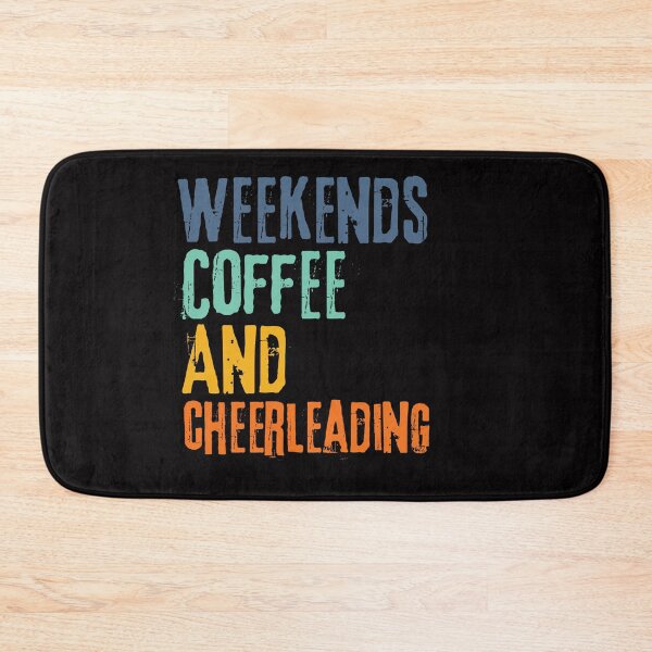 Item preview, Funny Retro Weekends Coffee and Cheerleading designed and sold by WeirdlyRare.