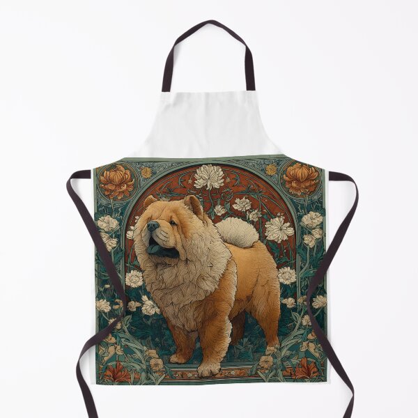 Item preview, Art nouveau Chow chow puppy dog designed and sold by MendaciousMina.