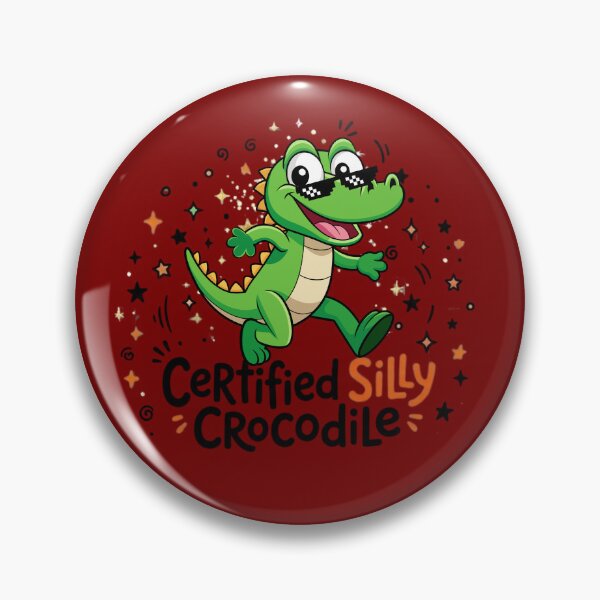 Item preview, Certified Silly Crocodile Thug Life Sunglasses Meme Sticker designed and sold by Sarah'sCreativeLab.
