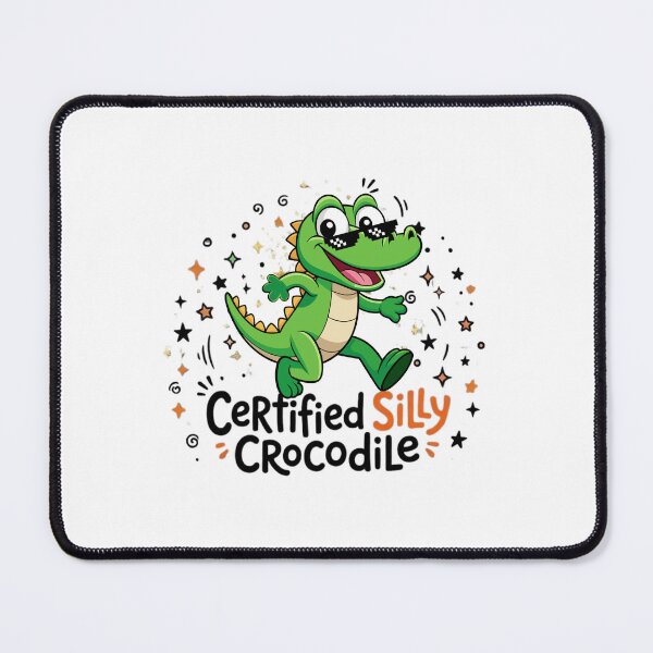 Item preview, Certified Silly Crocodile Thug Life Sunglasses Meme Sticker designed and sold by Sarah'sCreativeLab.