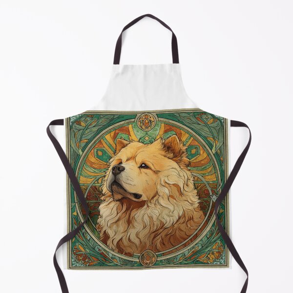 Item preview, Art nouveau Chow chow puppy dog designed and sold by MendaciousMina.