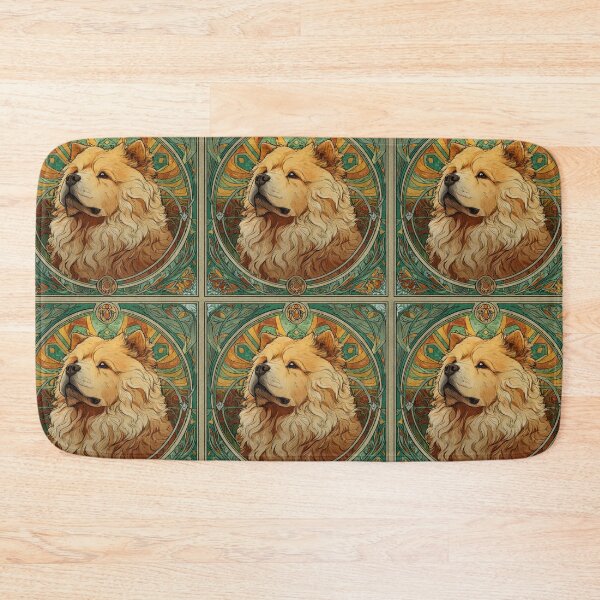 Item preview, Art nouveau Chow chow puppy dog designed and sold by MendaciousMina.