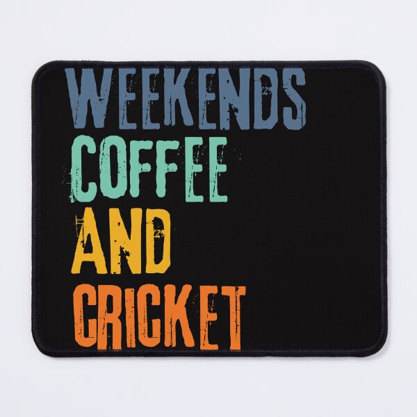 Item preview, Funny Retro Weekends Coffee and Cricket designed and sold by WeirdlyRare.