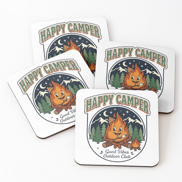 Item preview, Happy Camper Good Vibes Outdoor Club designed and sold by ShopVelona.