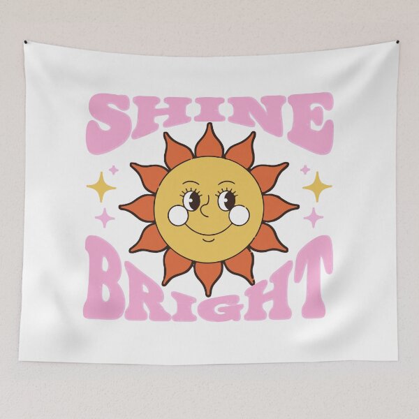 Item preview, Shine Bright Retro Sun Smile designed and sold by DamenGphix.